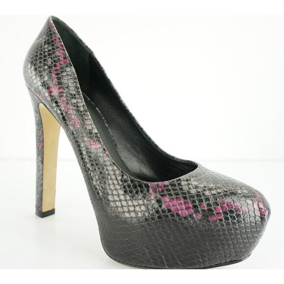 B. Brian Atwood Savita Snake Hidden Platform Pumps Size 7.5 New - Picture 2 of 11